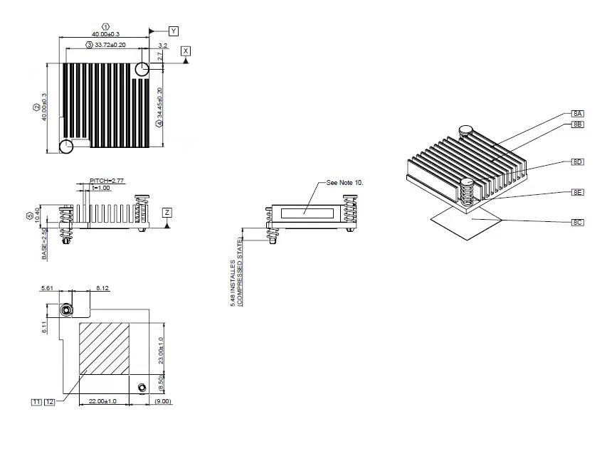 CNC Machining heatsink