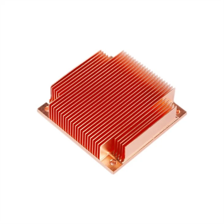 Copper Skived Fin Radiator With CNC Machining