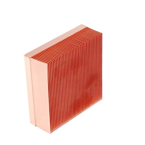 Copper Skived Fin Radiator With CNC Machining