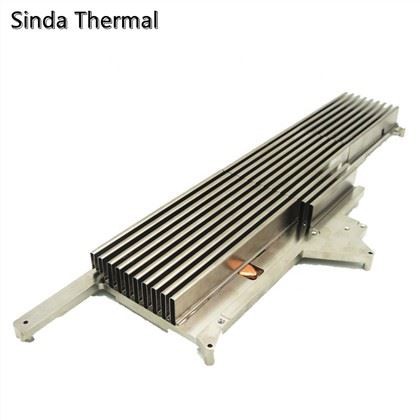Aluminium Foldet Fin Heat Pipe Heat Sink