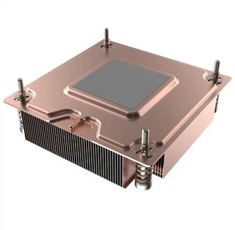 Aluminiumslynlåsfinne Kobberdampkammerserver CPU-køleplade